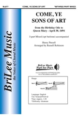 Come, Ye Sons of Art Three-Part Mixed choral sheet music cover